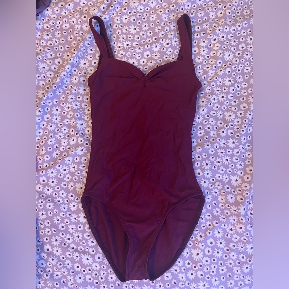 WEAR MOI BURGUNDY LEOTARD
